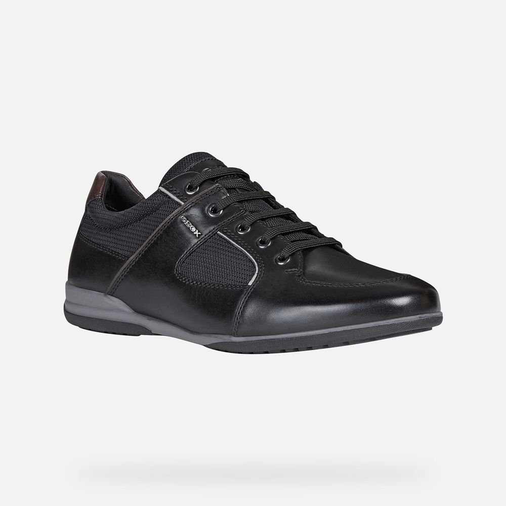 Sapatos Casuais Geox Homem Pretas - Timothy - EBKOD7285